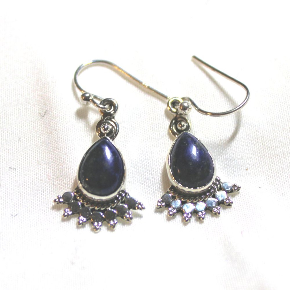 Lapis Lazuli Earrings in 925 Sterling
